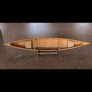 Miniature Adirondack canoe